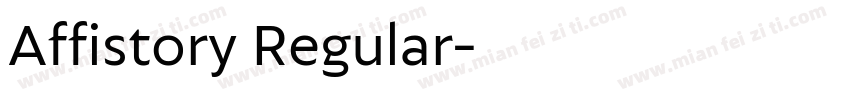 Affistory Regular字体转换